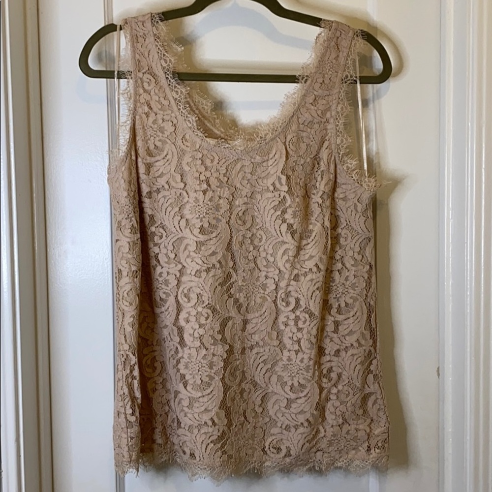 Never Worn!! Blush Lace tank